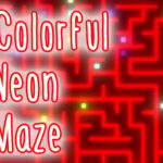 Färgglad Neon Maze